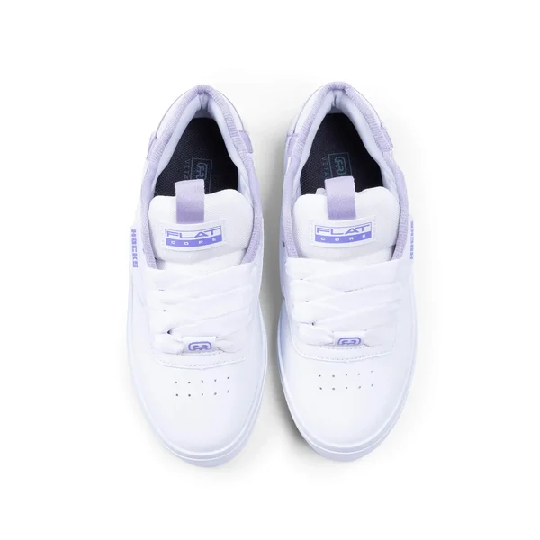 Miniatura Tênis Flat Core - Branco Lilac